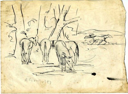 Cavalli alle Cascine del Riccio (China) ( 1927